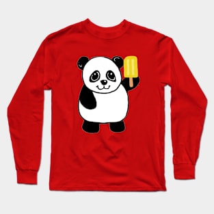 Panda and Popsicle Long Sleeve T-Shirt